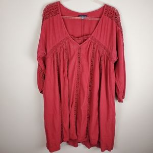 Red Tunic AEO Top/Short Dress